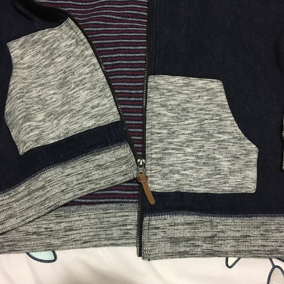 Blue/grey zip hoodie, M - Picture 2 of 5